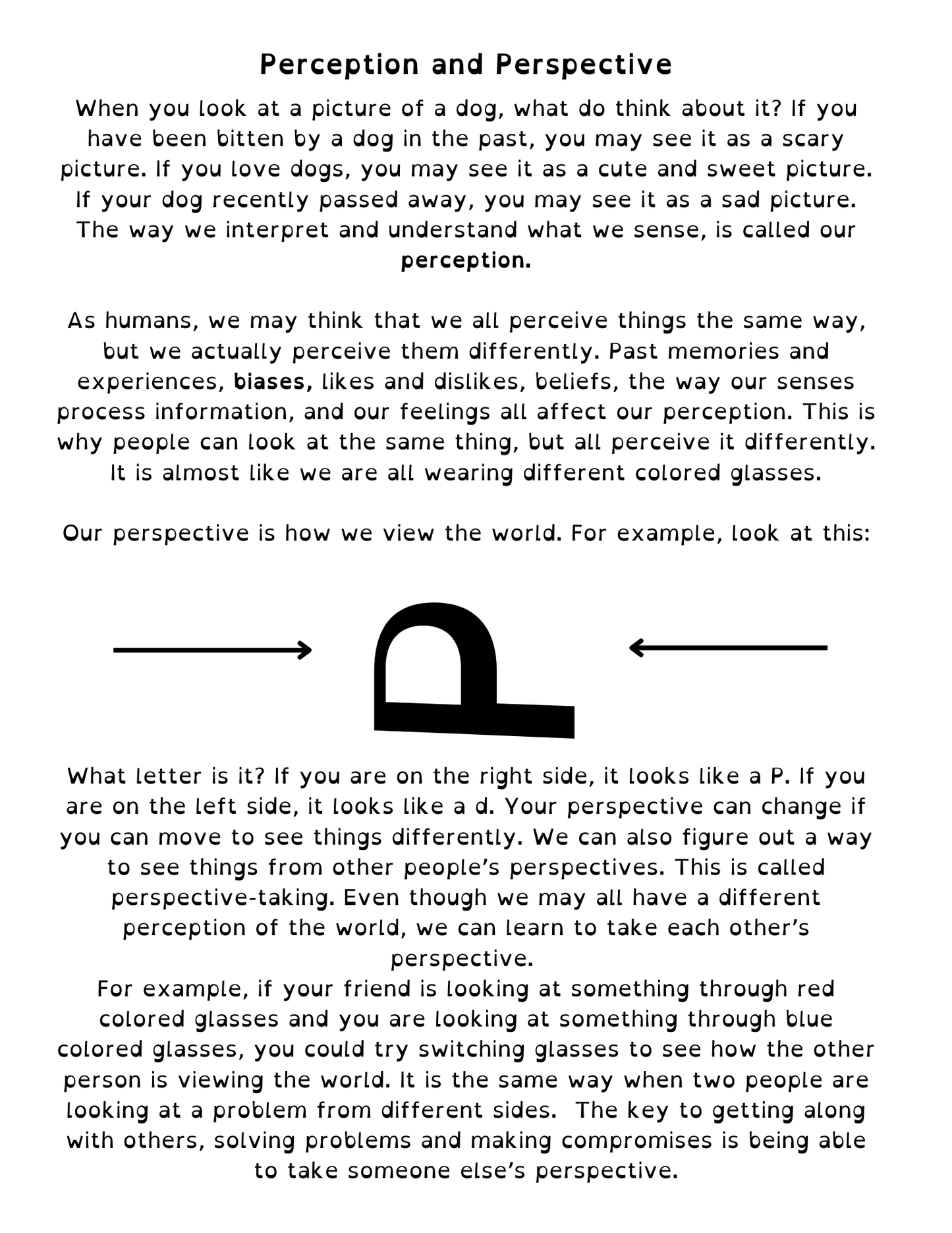 Emotion, Perception, and Perspective Lessons