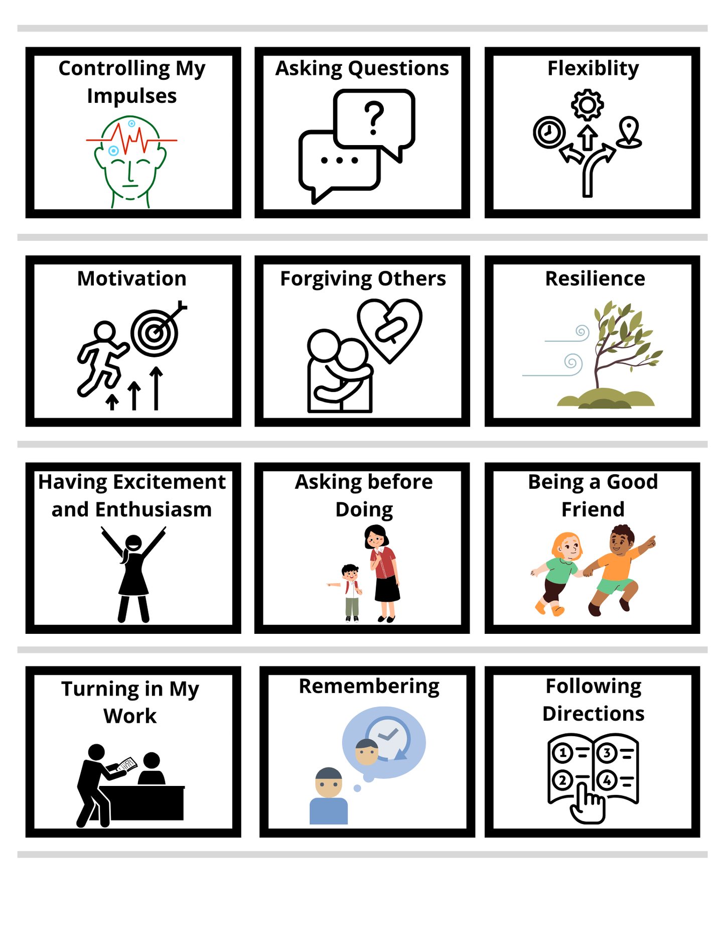 Strength Assessment Cards