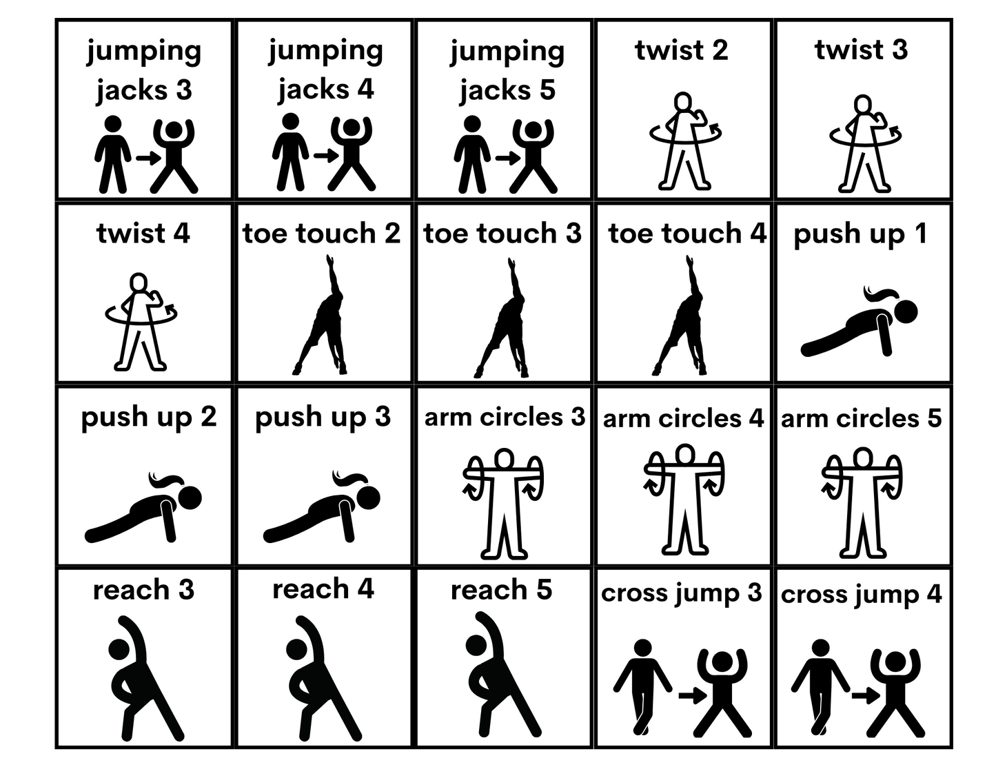 Movement Break Cards