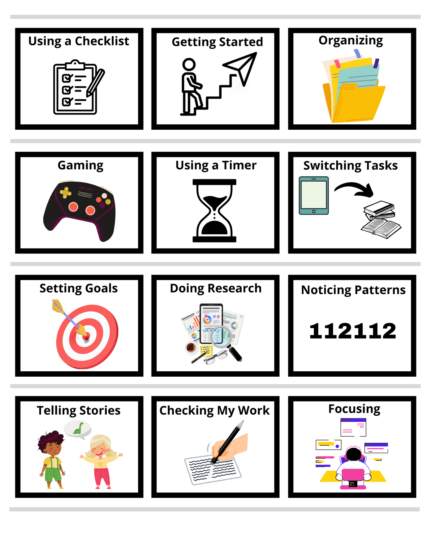 Strength Assessment Cards