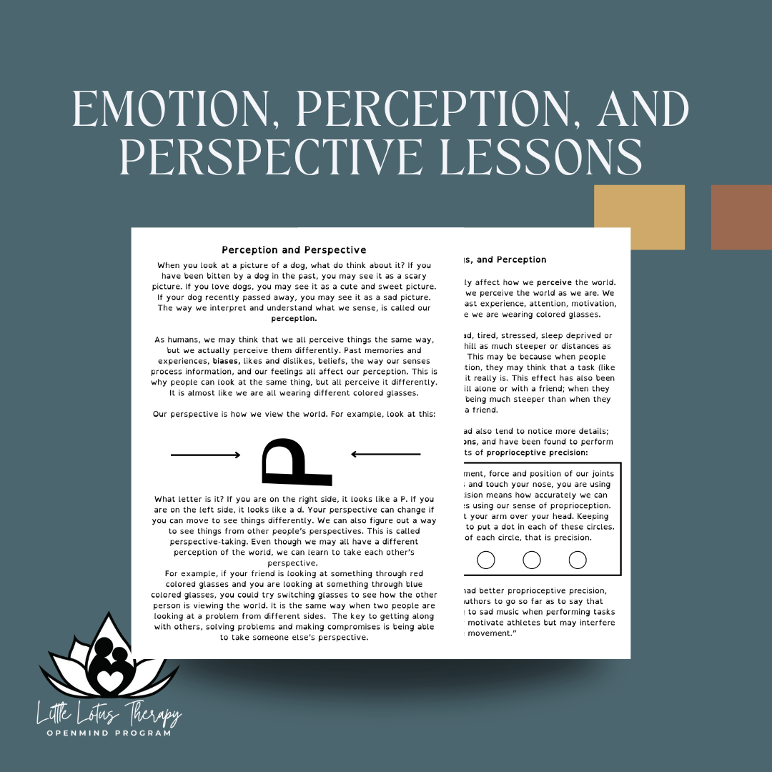 Emotion, Perception, and Perspective Lessons