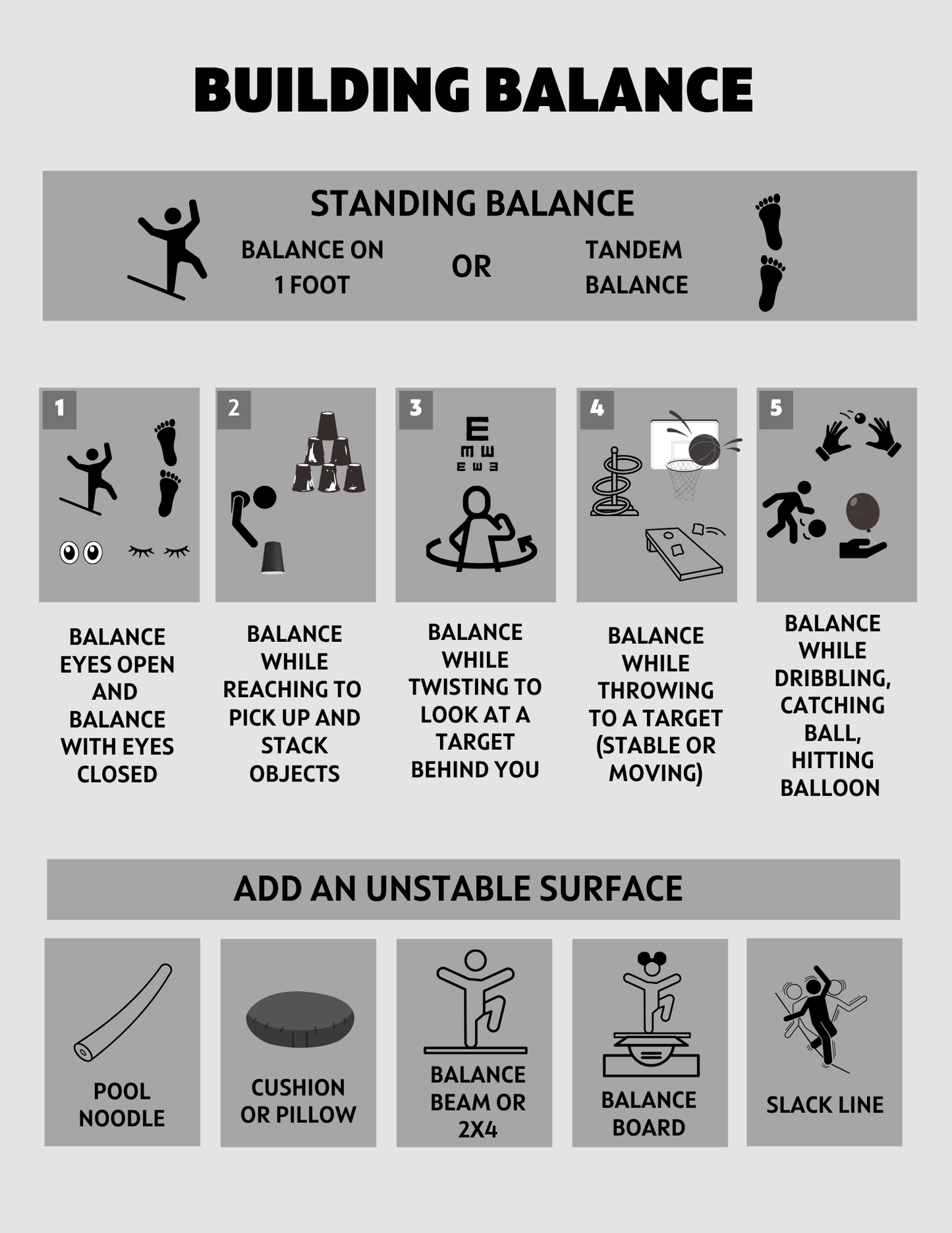 Balance Infographic and E chart