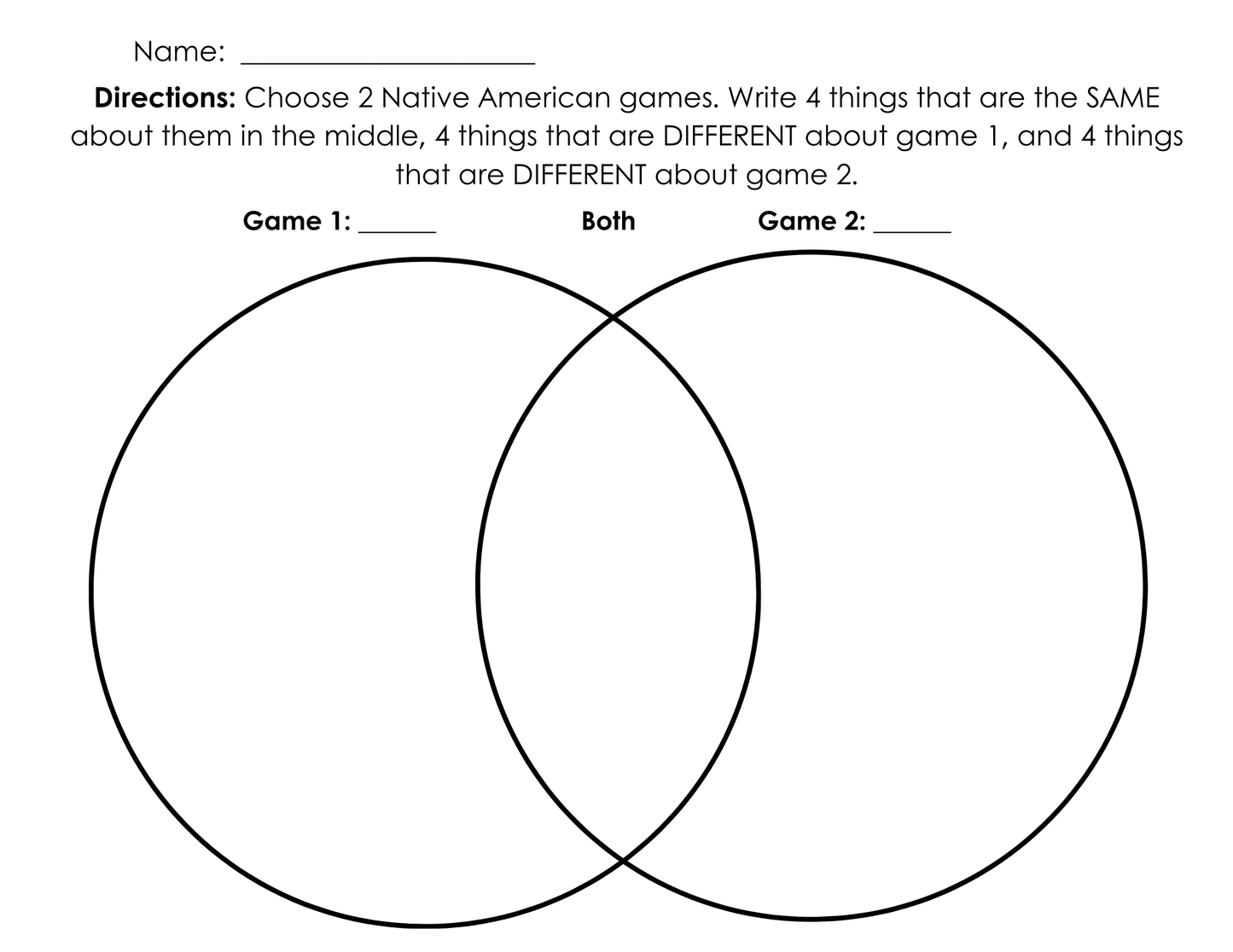 Four Native American games