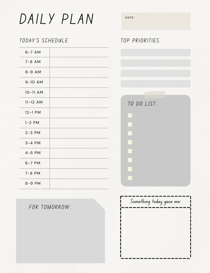 Screen Time and Daily Balance Planning Bundle