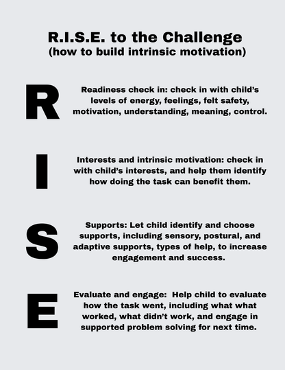 R.I.S.E. intrinsic motivation tools