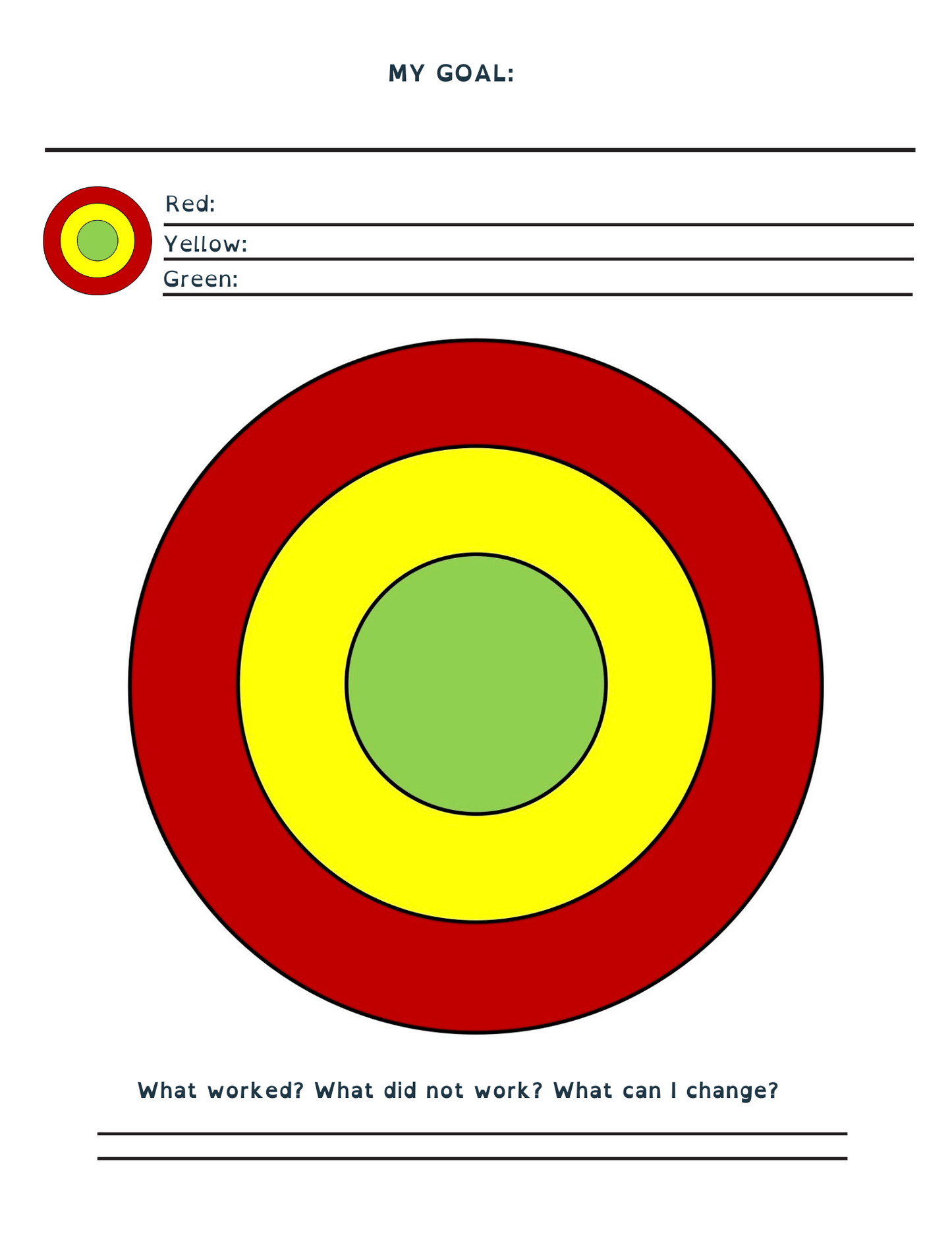 Motivation lesson and goal setting worksheets
