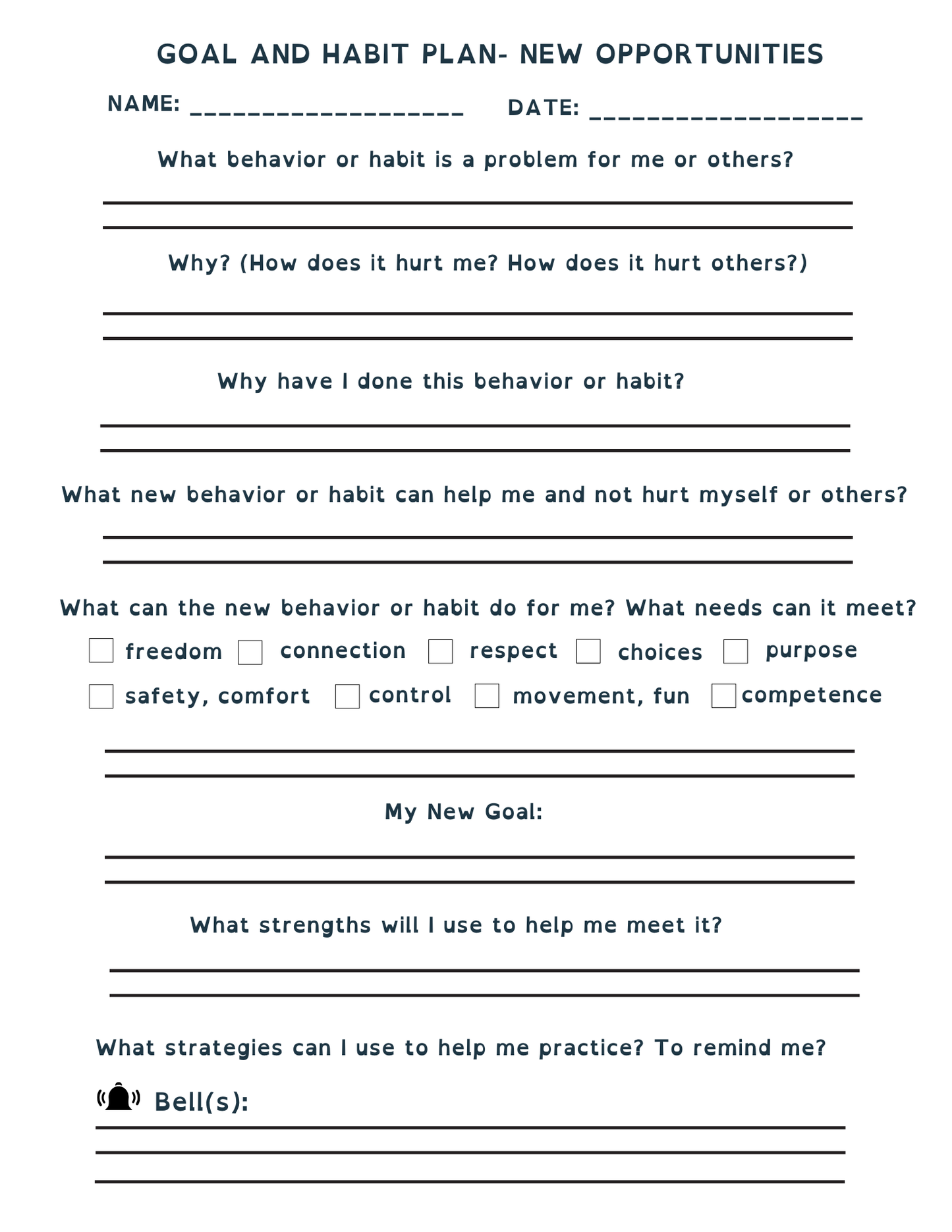 Motivation lesson and goal setting worksheets