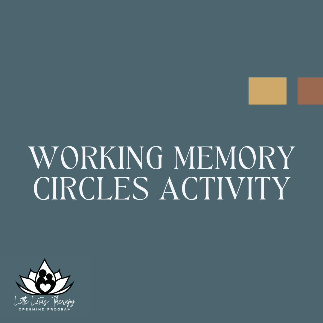 Working Memory Circles Activity