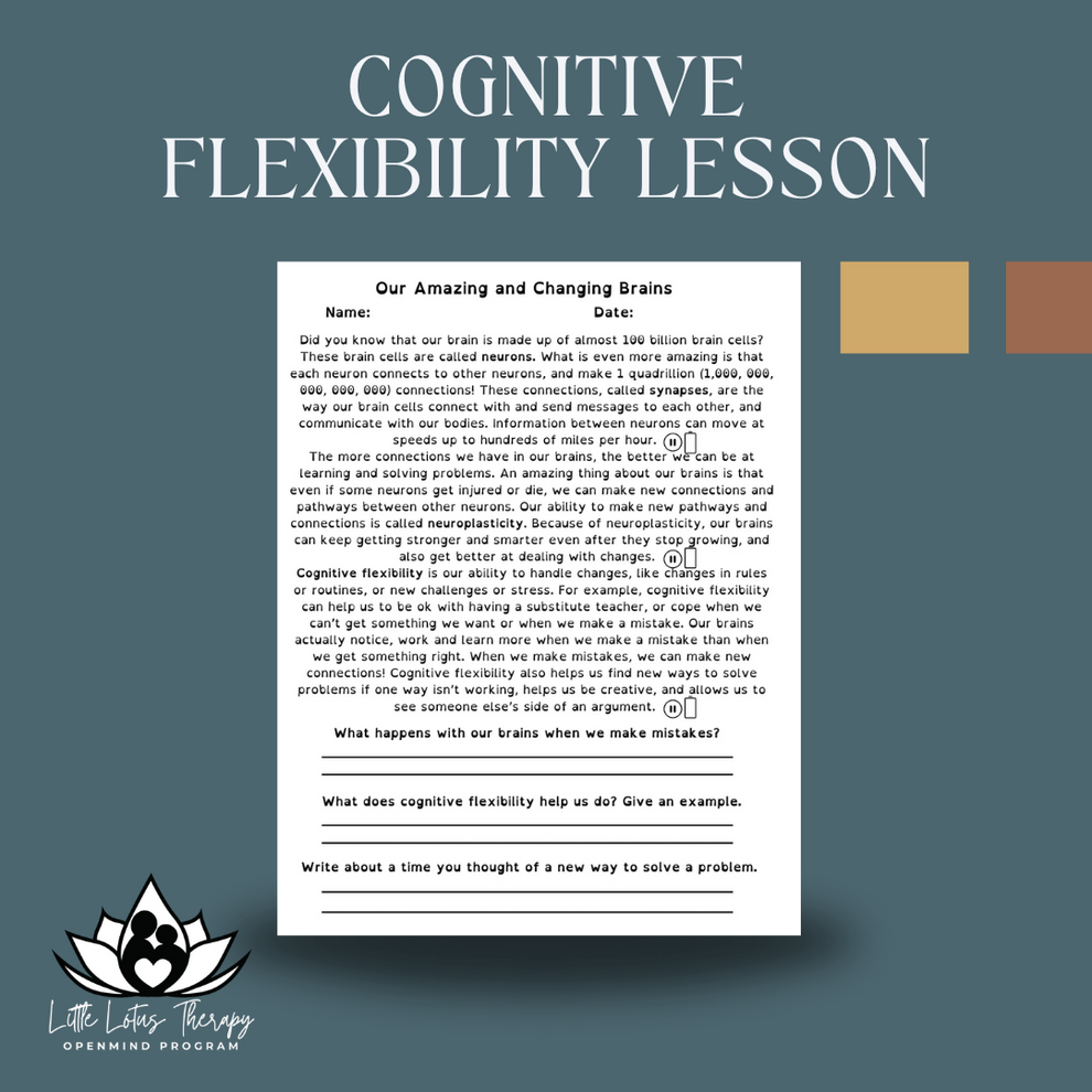 Cognitive Flexibility Lesson – Little Lotus Therapy