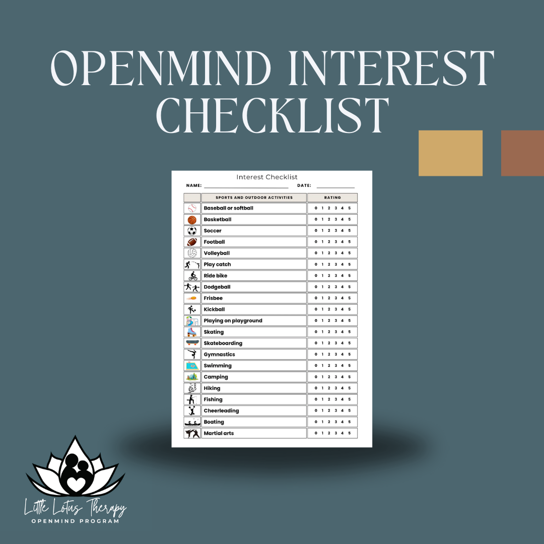 OpenMind Interest Checklist – Little Lotus Therapy