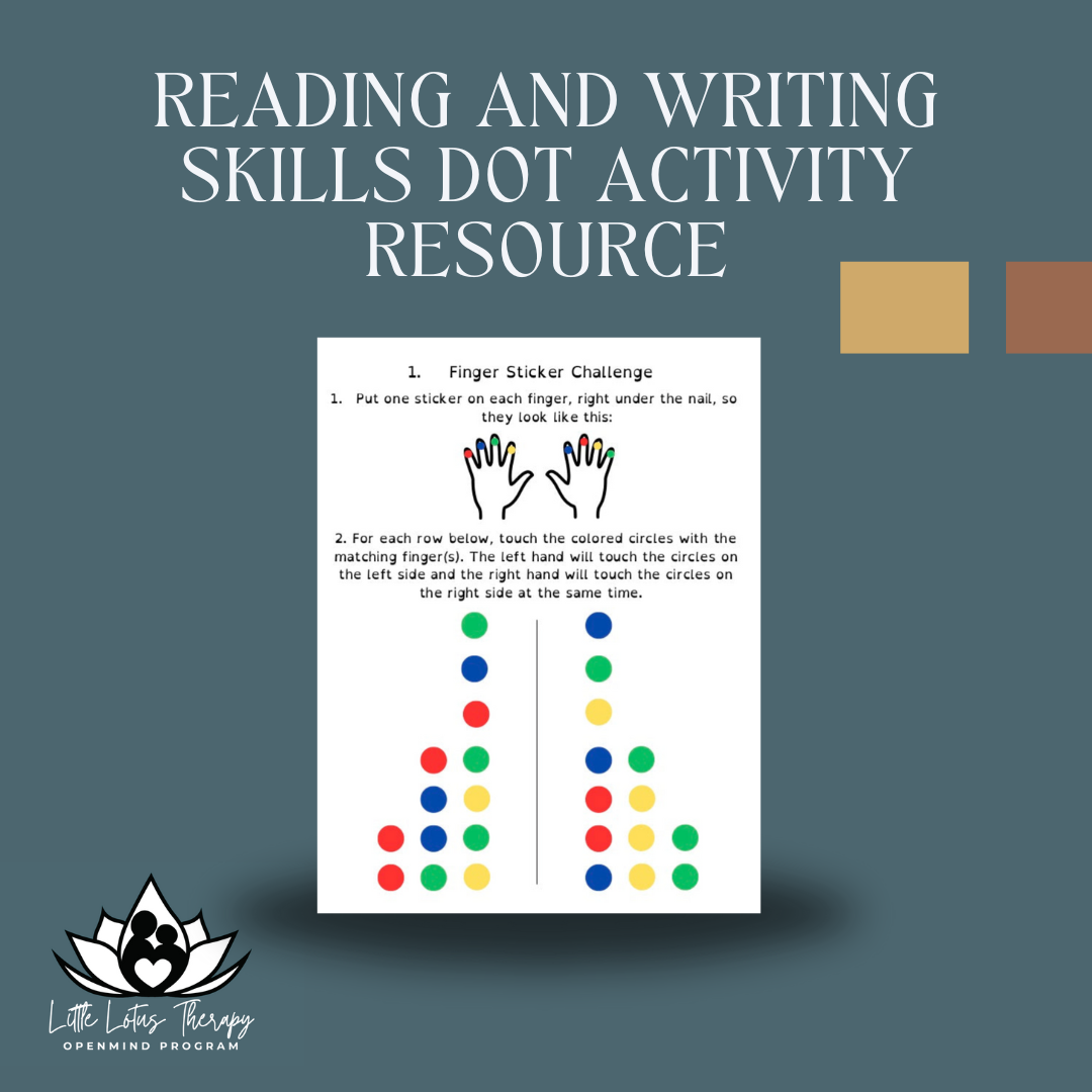 Reading and Writing Skills Dot Activity Resource