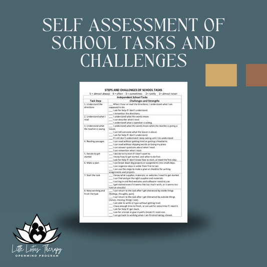 Self Assessment of School Tasks and Challenges