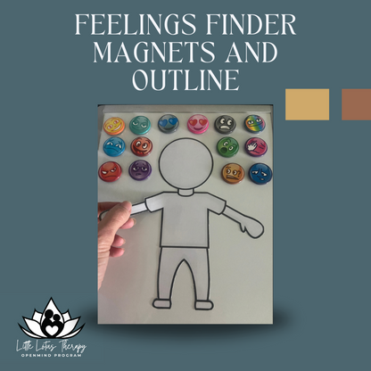 Feelings Finder Magnets and Outline