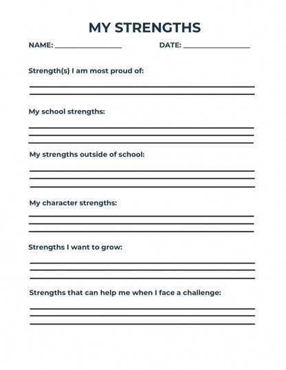 Strength Assessment Cards