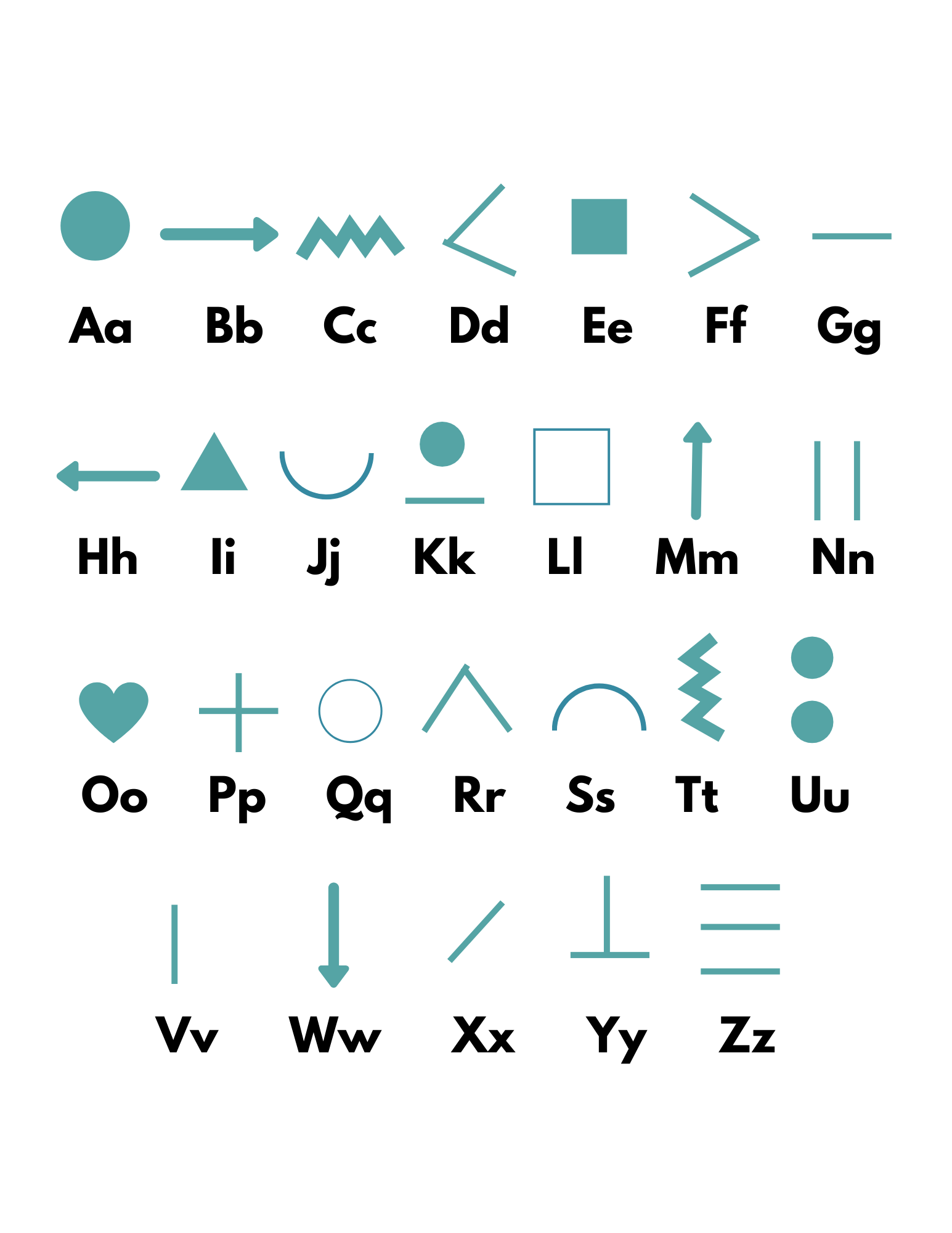 Secret Message Code Symbols – Little Lotus Therapy